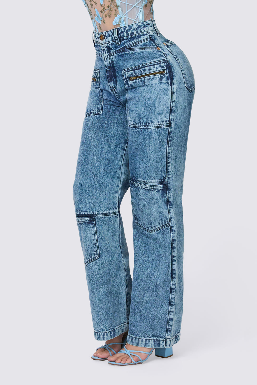 WIDE LEG JEANS 7063-N