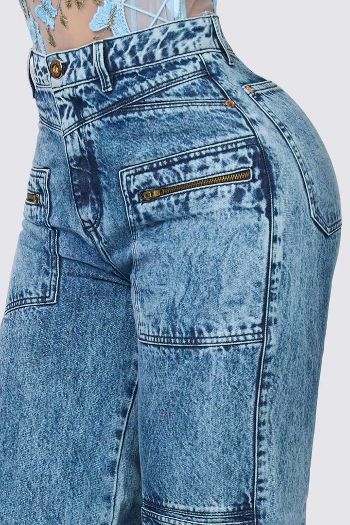 WIDE LEG JEANS 7063-N