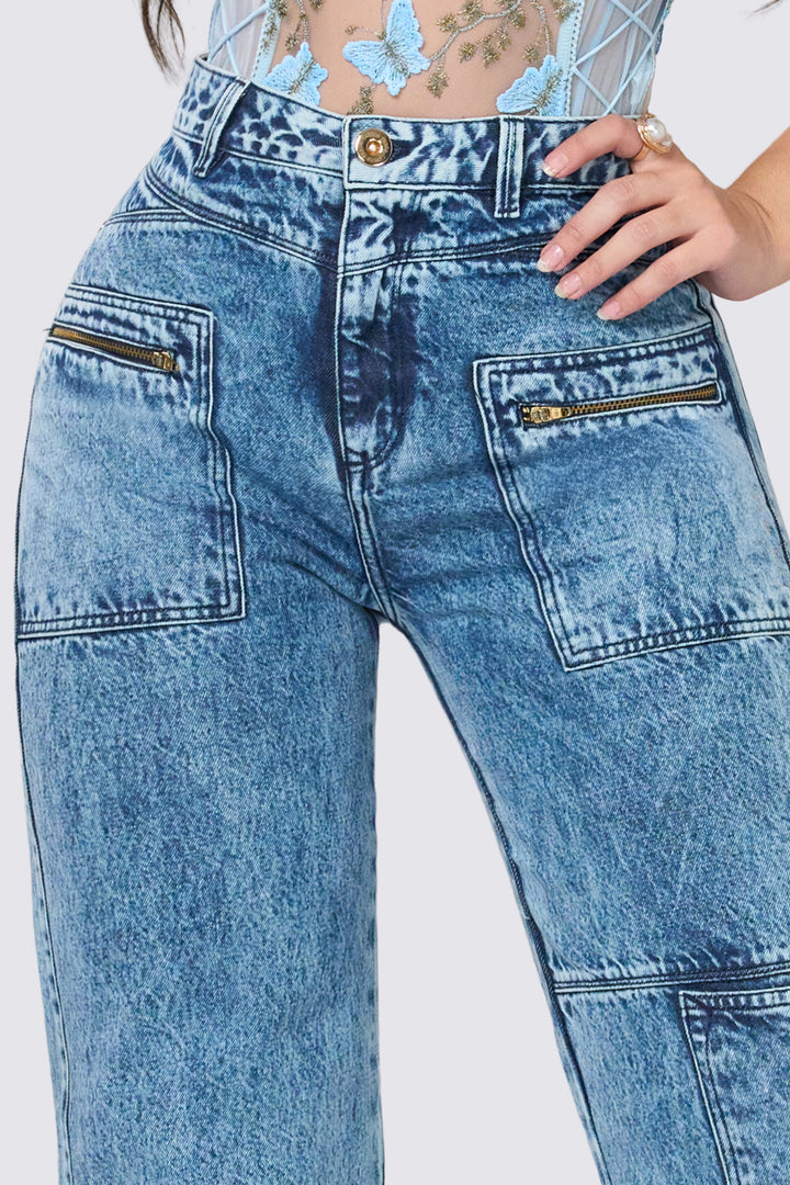 WIDE LEG JEANS 7063-N