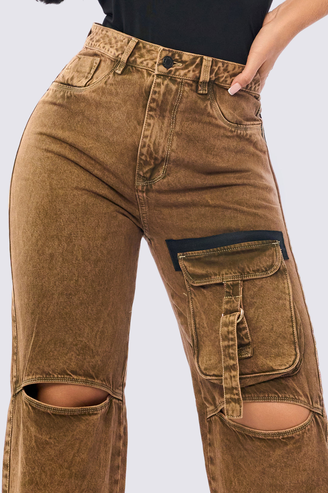 HIGH-WAISTED WIDE LEG JEANS 7110