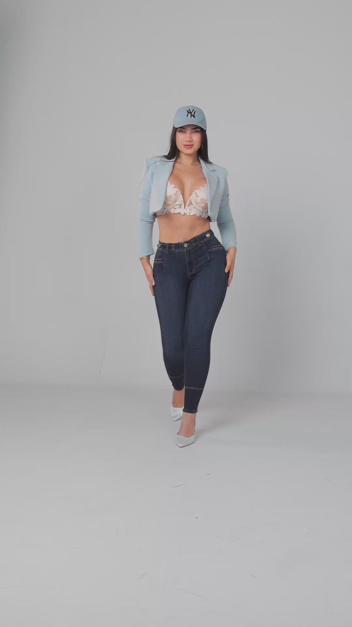 BLUE SKINNY JEANS 7033