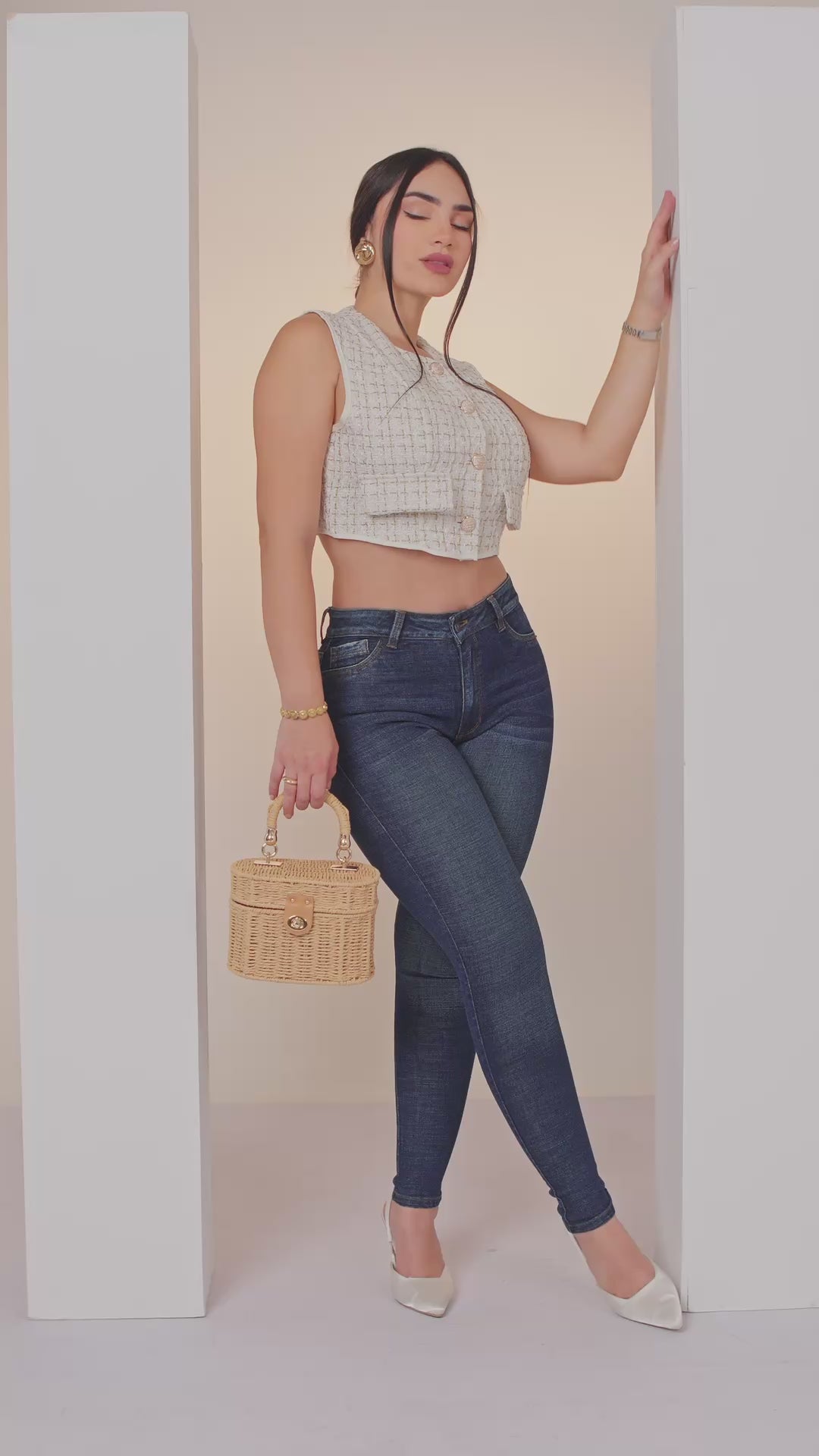 BLUE SKINNY JEANS 7039