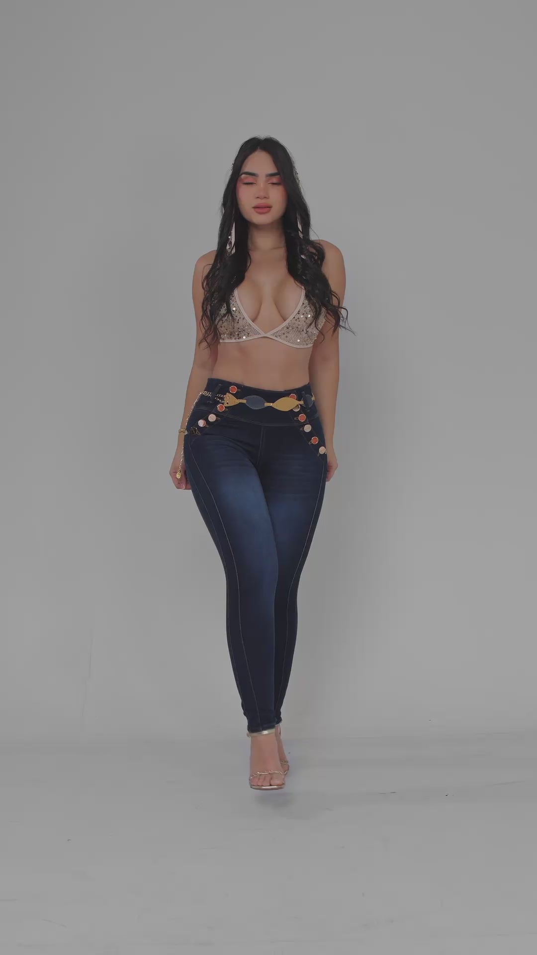 NAVY BLUE SKINNY JEANS 6952