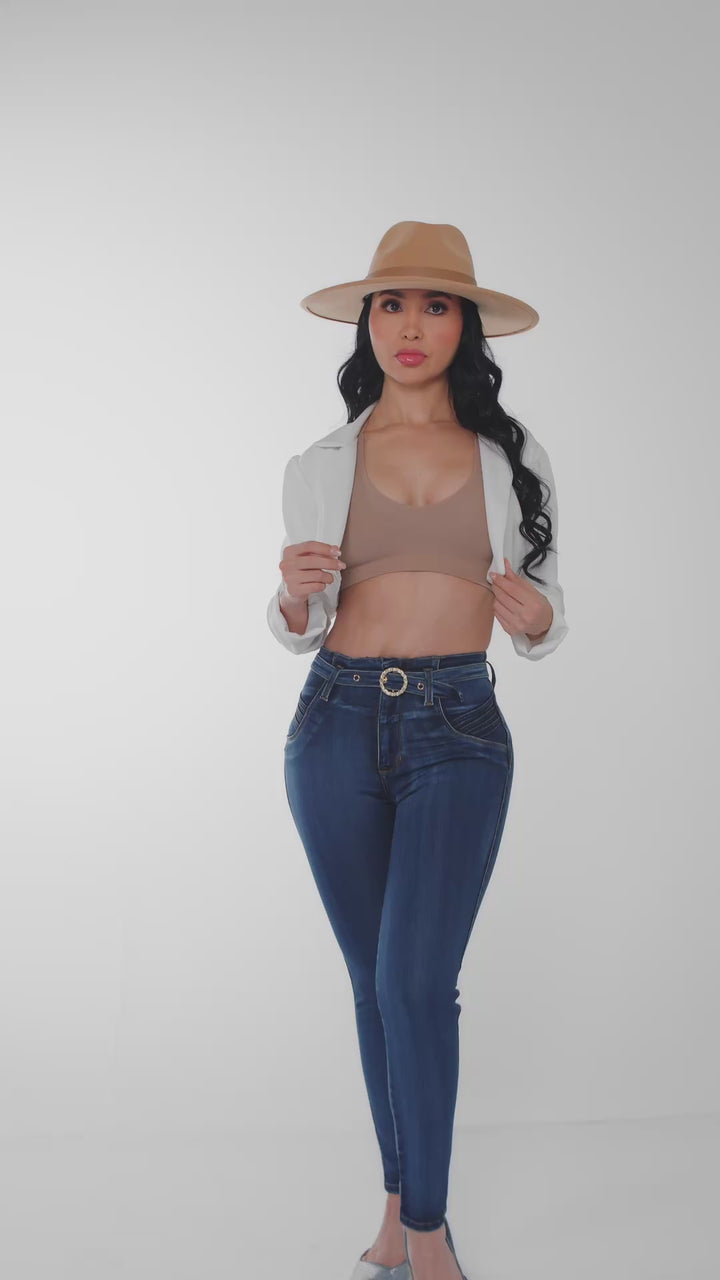 BLUE SKINNY JEANS 6898