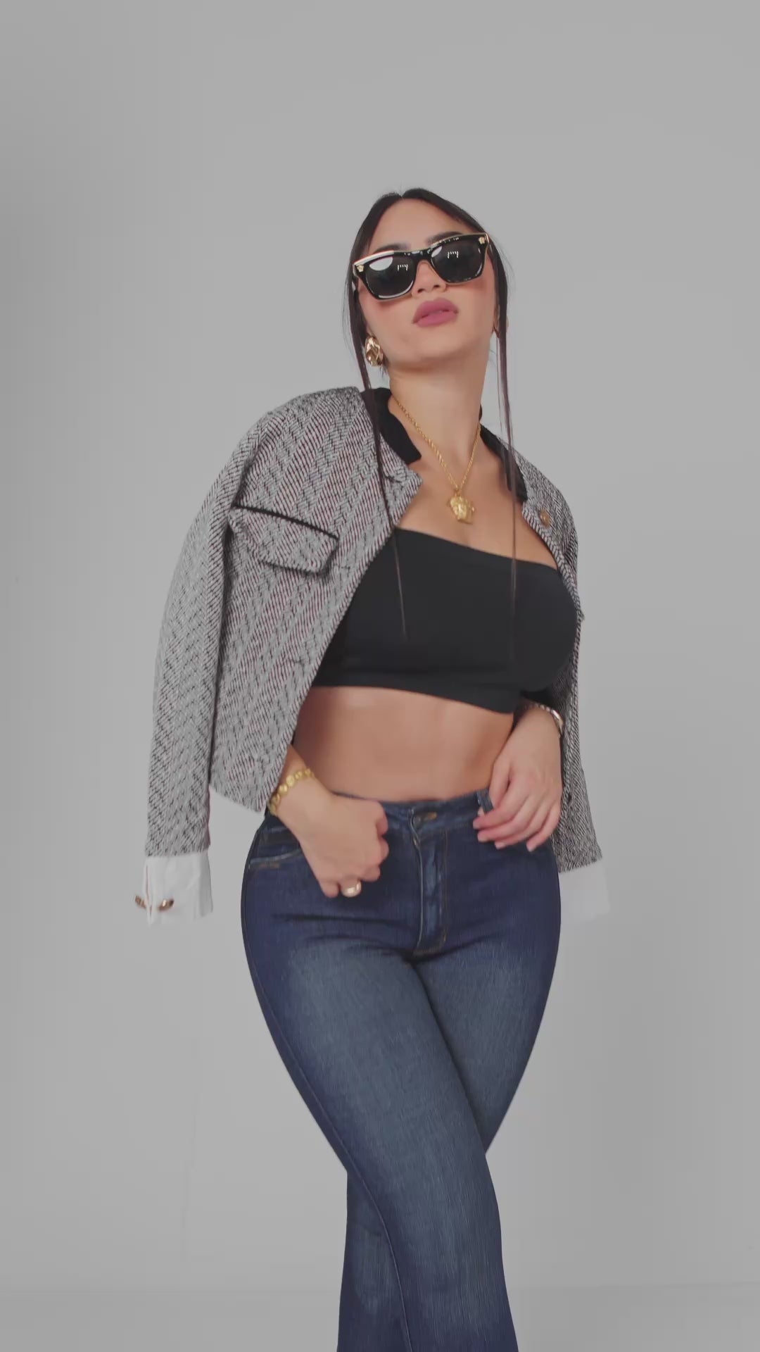 NAVY BLUE SKINNY JEANS 7041