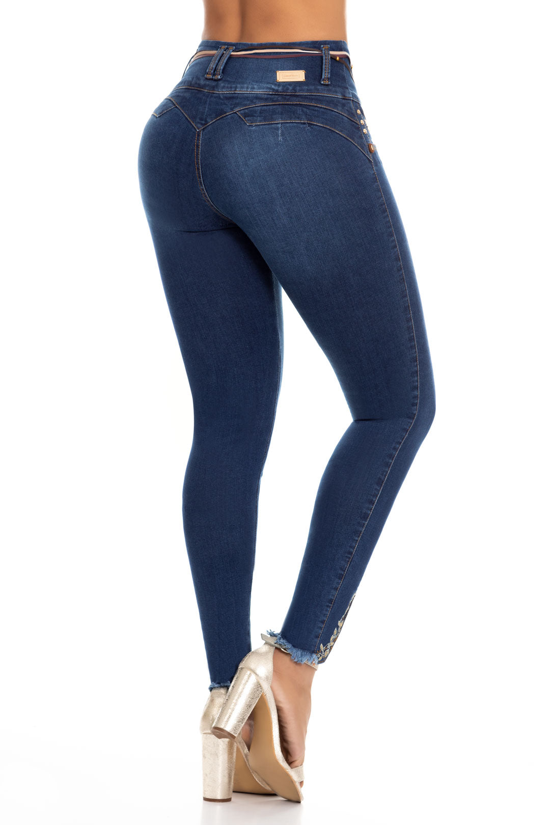 JEANS LEVANTA COLA BLANCO 6734  Colombiana de jeans – Colombiana de Jeans